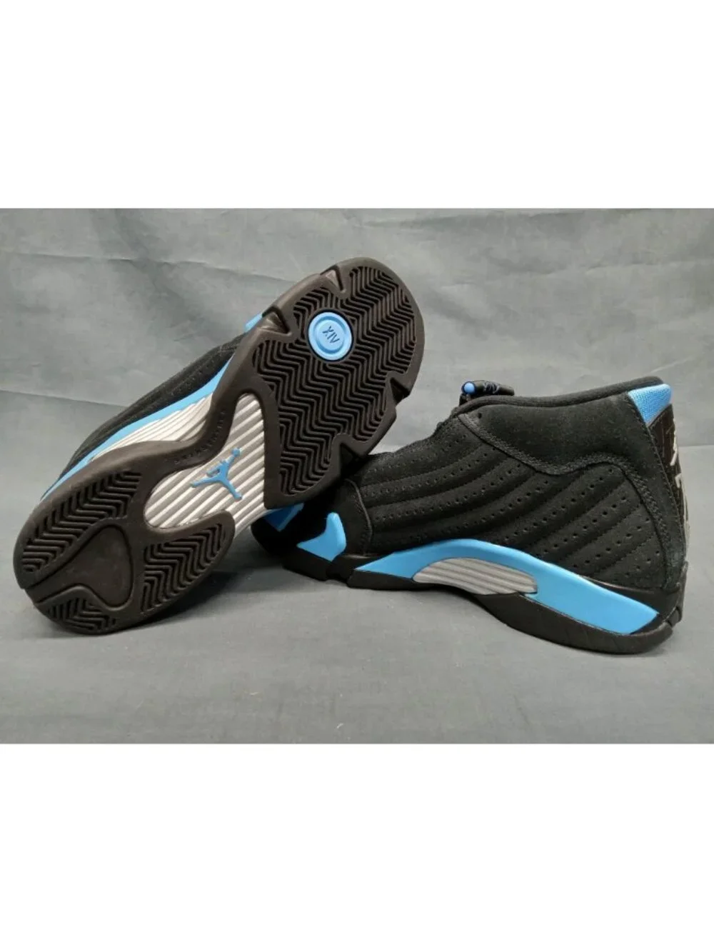 Nike Air Jordan 14 Retro (GS) Black University Blue Boys Size 5.5 NEW NO BOX!